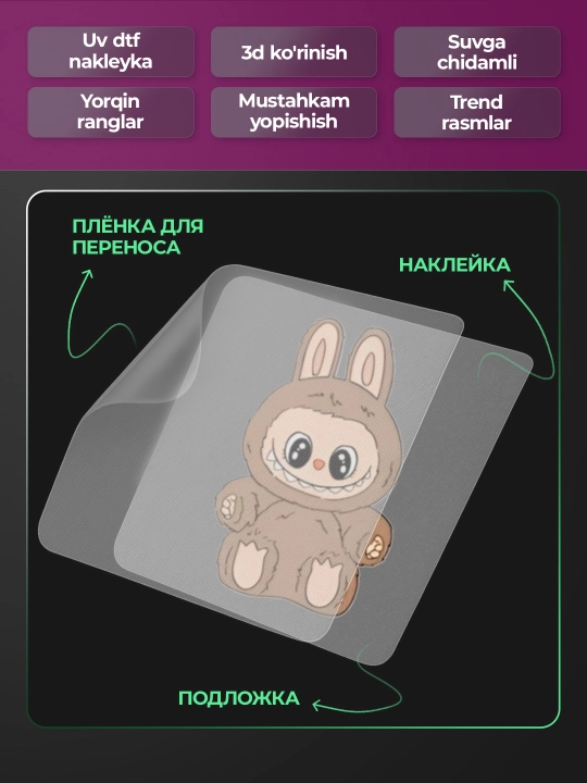 Labubu sticker nakleyka