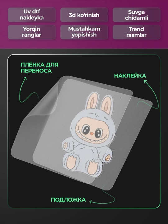 Labubu sticker nakleyka