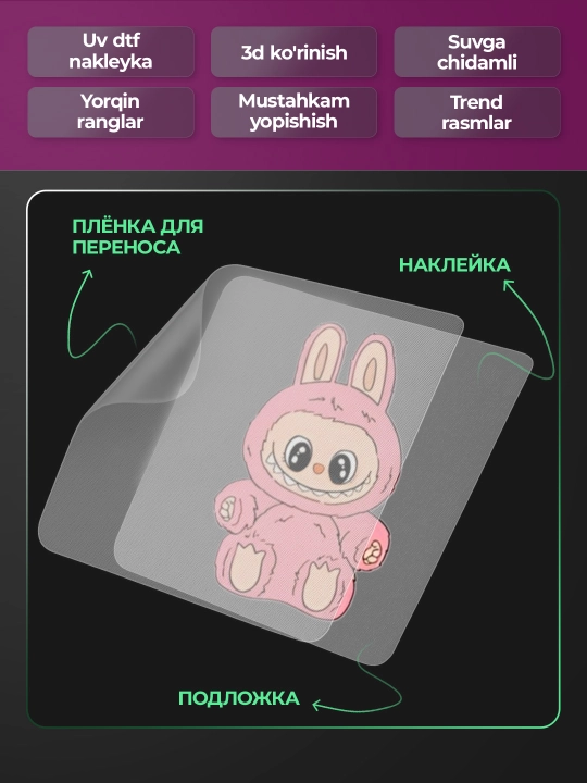 Labubu sticker nakleyka