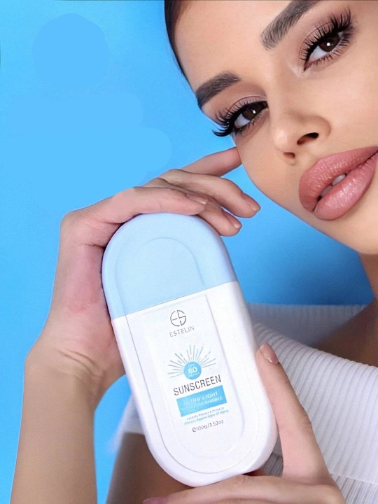 Quyoshdan himoya qiluvchi krem, suvga chidamli, ESTELIN SPF 50+ 70+80+100+PA+++, 100 ml
