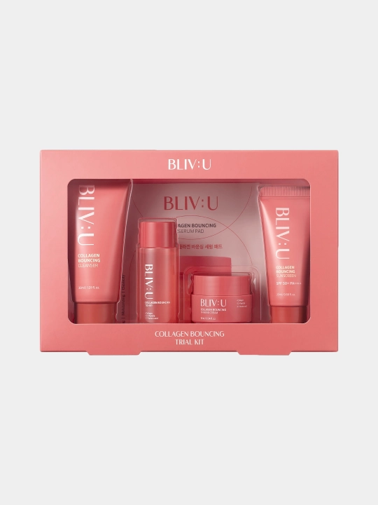 Набор с коллагеном для лица BLIV:U Collagen Bouncing Trial Kit - 