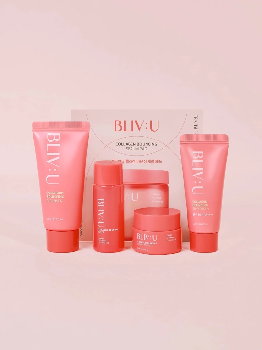 Набор с коллагеном для лица BLIV:U Collagen Bouncing Trial Kit
