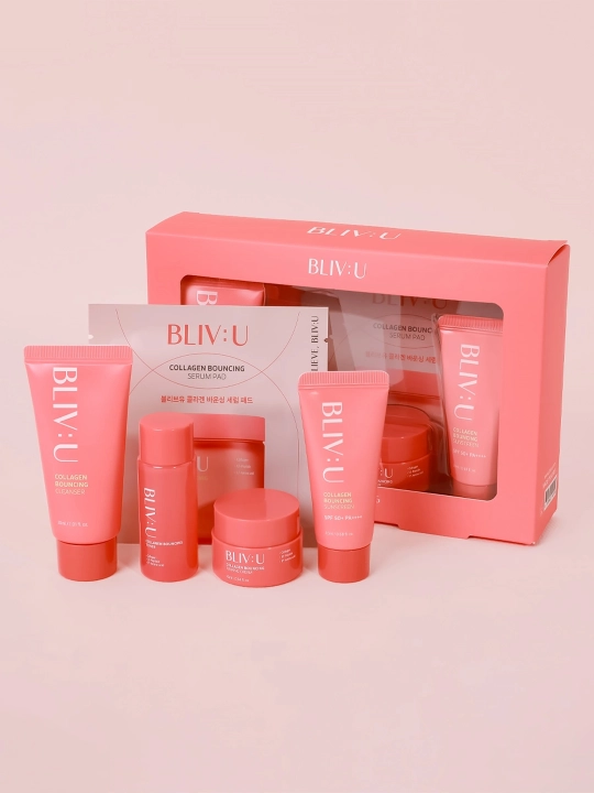 Набор с коллагеном для лица BLIV:U Collagen Bouncing Trial Kit