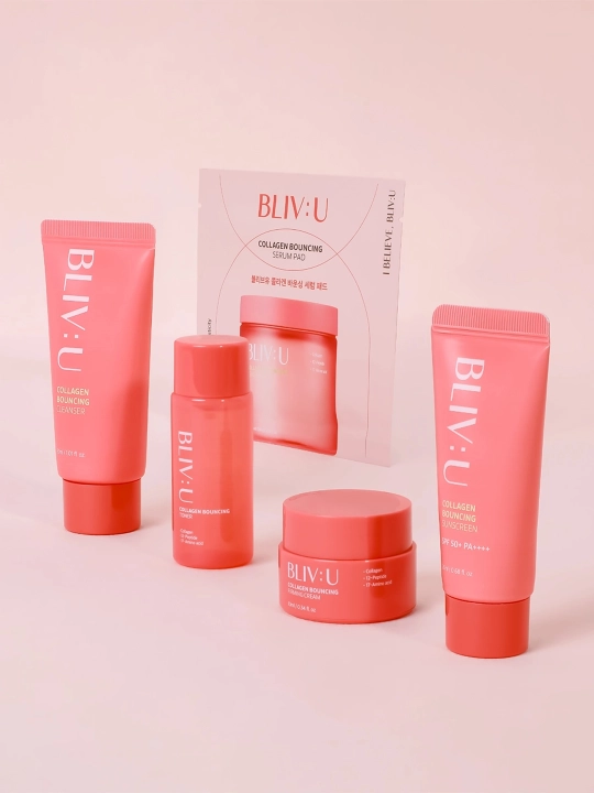Набор с коллагеном для лица BLIV:U Collagen Bouncing Trial Kit