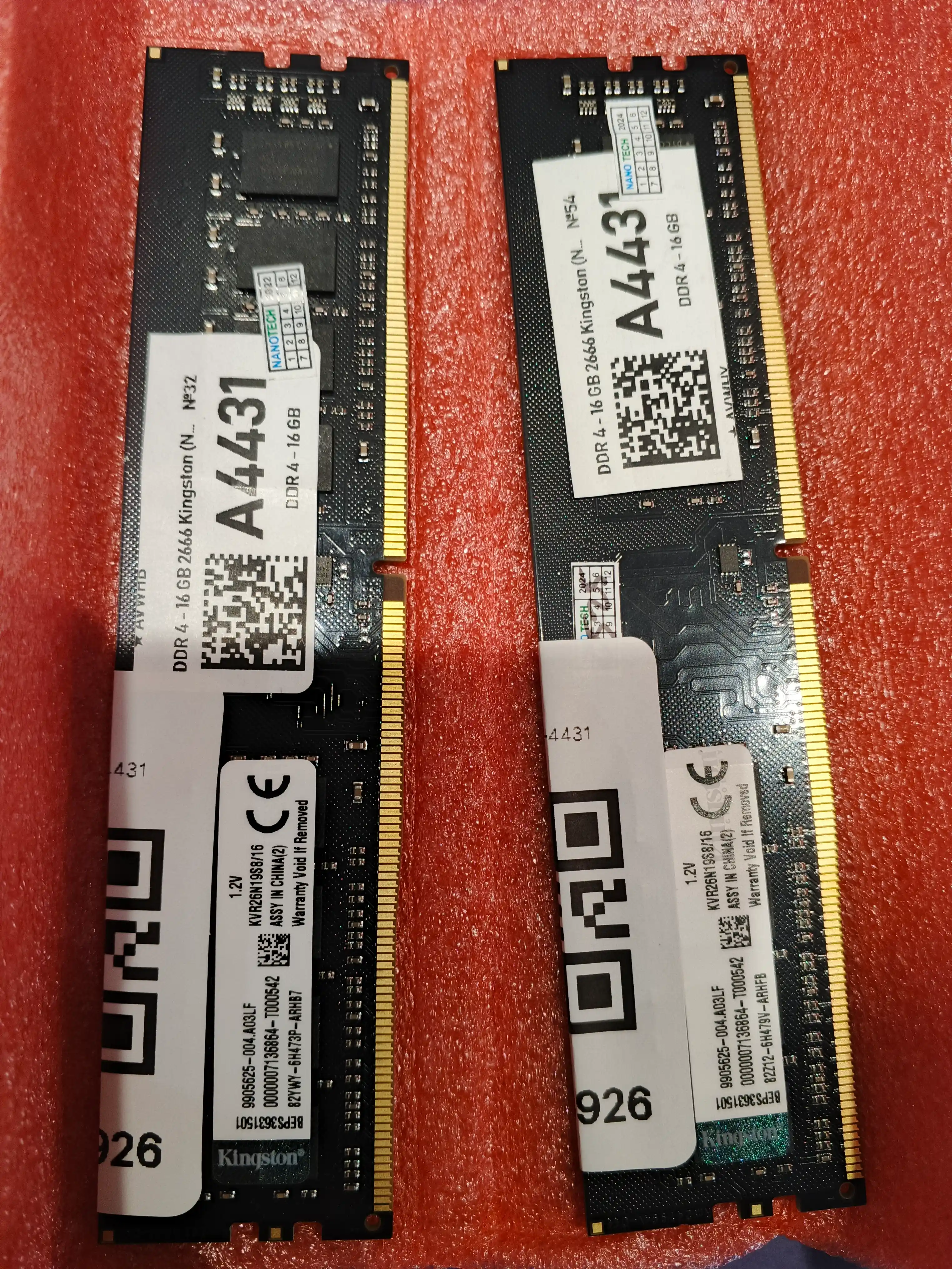Operativ xotira Kingston DDR4 2666 MHz kompyuir uchun