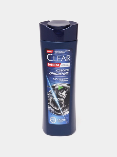 Шампунь для волос Clear Men, глубокое очищение, 380 мл