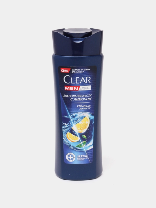 Шампунь CLEAR MEN против перхоти, ЭНЕРГИЯ СВЕЖЕСТИ С ЭКСТРАКТОМ ЛИМОНА,180 мл - 