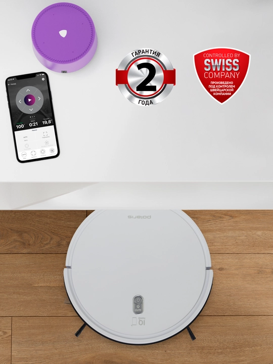 Robot changyutgich Polaris PVCR G2 3600 WIFI IQ Uy, quruq va nam tozalash
