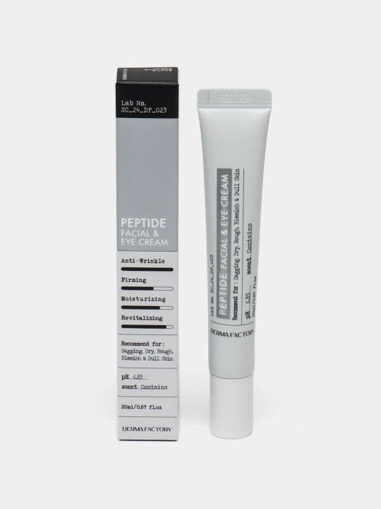 Лифтинг крем для век и лица с пептидами Derma Factory Peptide Eye Cream 