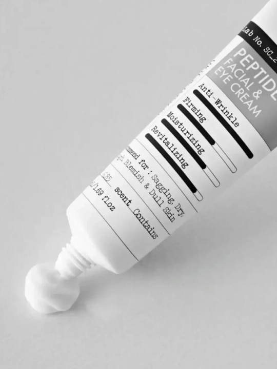 Лифтинг крем для век и лица с пептидами Derma Factory Peptide Eye Cream 