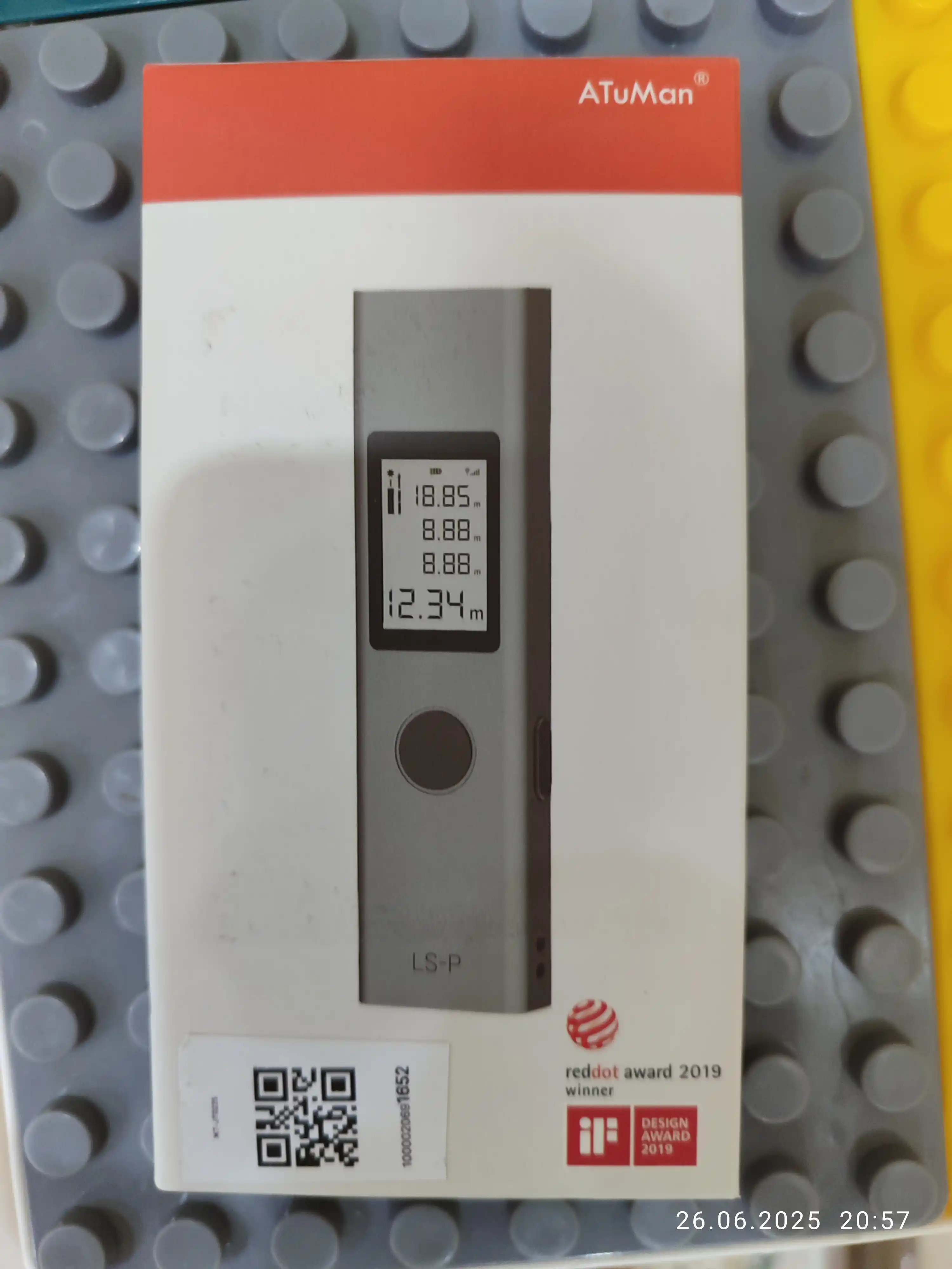Xiaomi Duka LS-P lazerli masofa o'lchagich, 40 m gacha o'lchaydi
