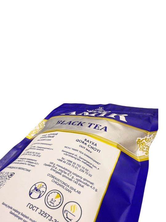 Amir Tea Qora choy Seylon oliy navli Earl Grey 150 gr