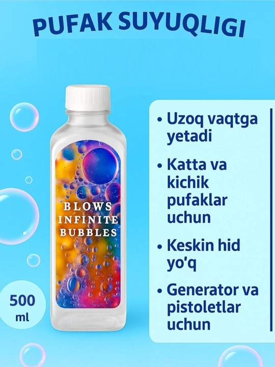 Sovunli pufaklar uchun suyuqlik  - 
