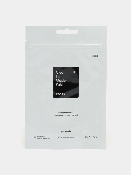 Наклейки от акне, пластыри, патчи от прыщей, COSRX Clear Fit Master Acne Pimple Master