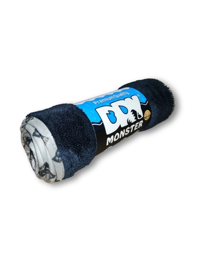 Полотенце из микрофибры, для сушки кузова автомобиля, Dry Monster — EAGLE-DRYMONS-ЧЕРН-50X60
