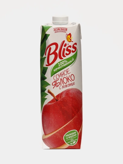Сок Bliss Яблоко с мякотью, 1 л — HASAN3-ЦУКЕНГ