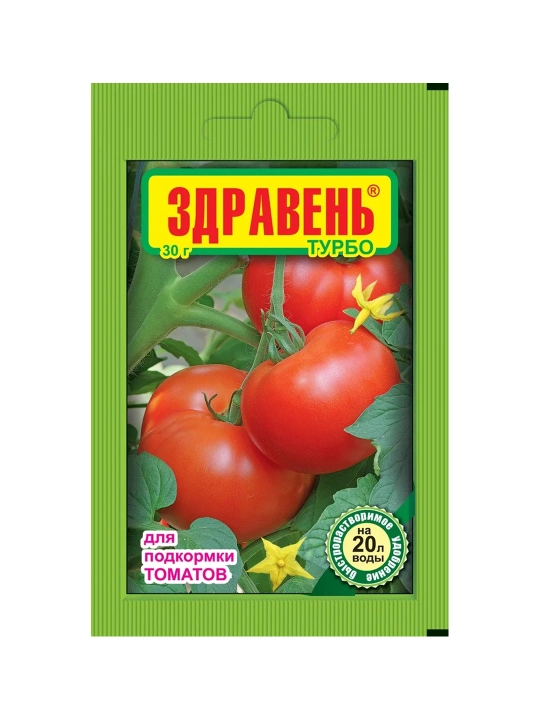 Mineral o'g'it Zdraven turbo, pomidorlar uchun professional formulali o'g'it, 30 gr