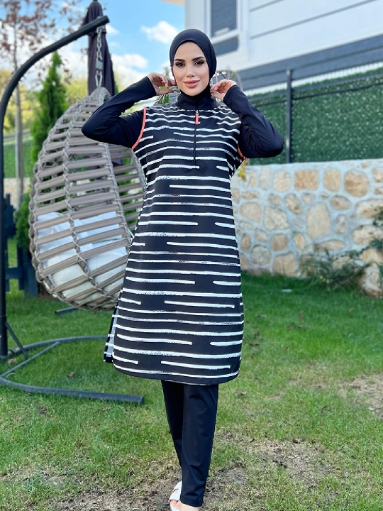 Ayollar uchun S-XL Burkini cho‘milish kiyimi