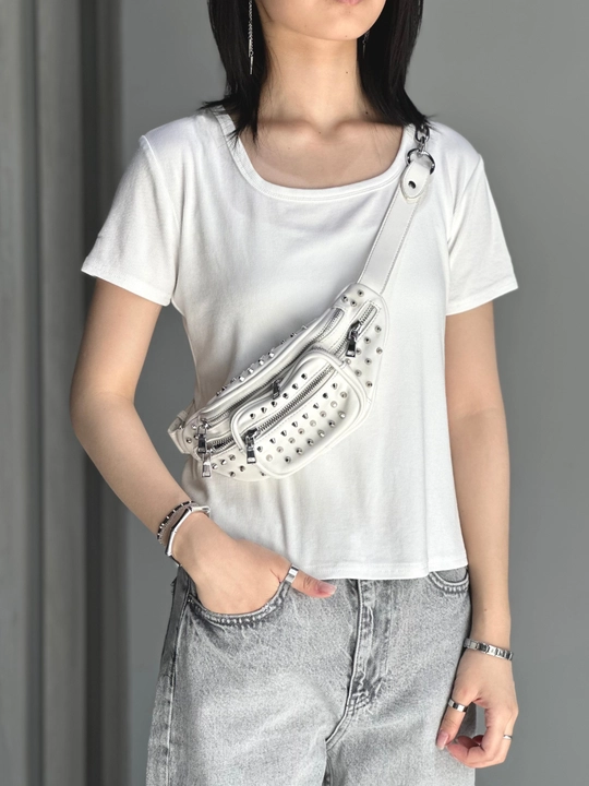 Ayollar uchun yelkaga taqiladigan zamonaviy bel sumkasi - 