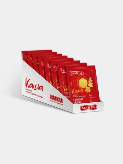 Каша Makfa, манная клюква-мед-имбирь не требующая варки, 15 шт по 40 г — KONTI-P1B33ED