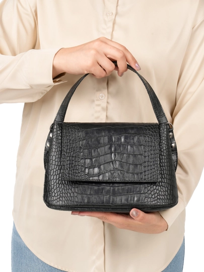 Сумка женская из натуральной кожи Black Gator — СУМКИ-TURK-ЧЕРН