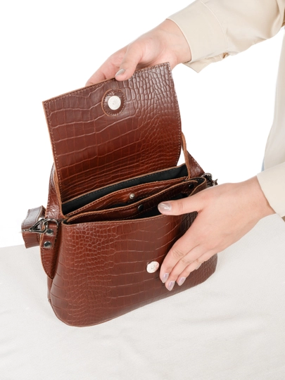 Ayollar sumkasi tabiiy charmdan Black Gator