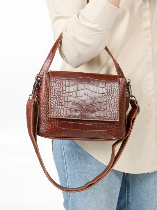 Ayollar sumkasi tabiiy charmdan Black Gator