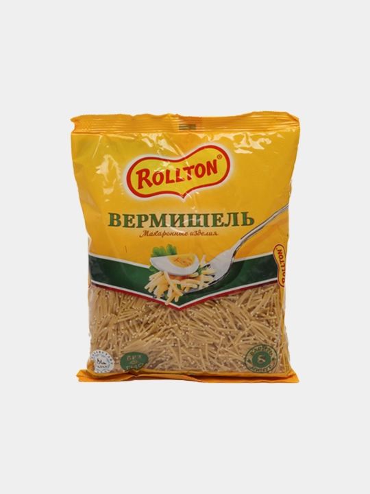Макароны Rollton Группа А Высший сорт, Вермишель, 400 г 24 штуки