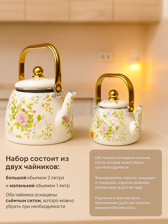 Emallanchan sho'rva qozoni, 18 * 11.5 sm - 2.0 litr, 28 * 17 sm - 8.0 litr