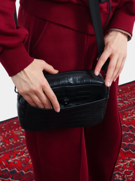 Ayollar sumkasi tabiiy charmdan Black Gator