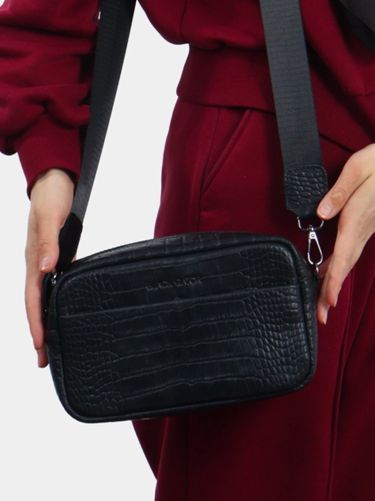 Ayollar sumkasi tabiiy charmdan Black Gator