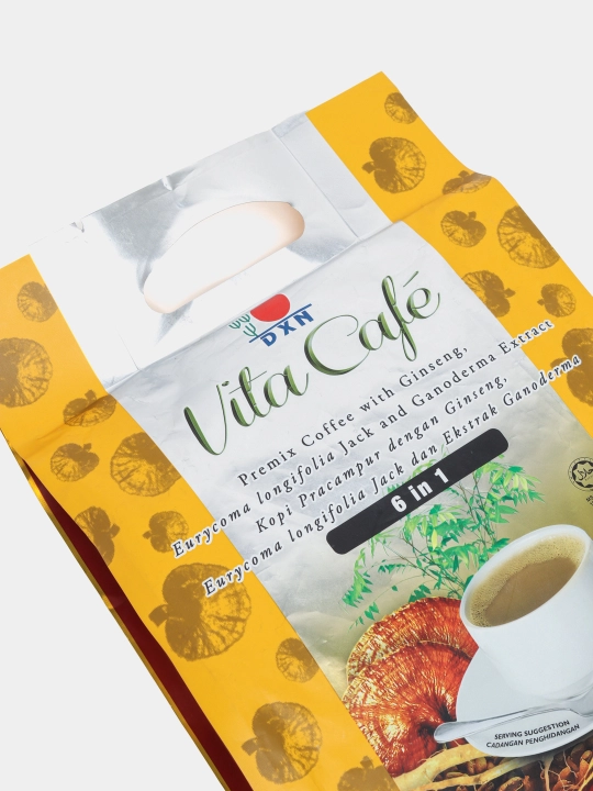 DXN Vita Café, 6 в 1 – Кофе любви с ганодермой, 20 саше по 21 г