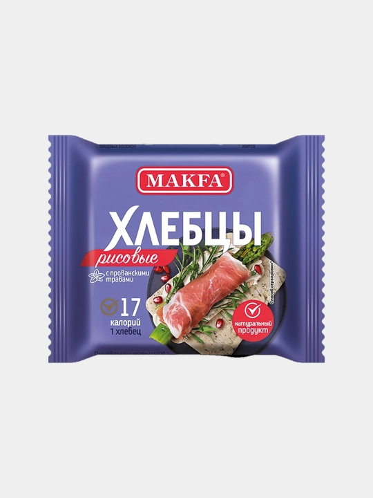 Makfa provans o‘tlari qo‘shilgan guruchli havo nonlari 60 gr - 