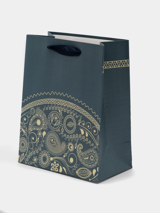 Sovg'a sumkasi tutqichli chizmalar chop etish 16x13 sm - Qog'oz paket