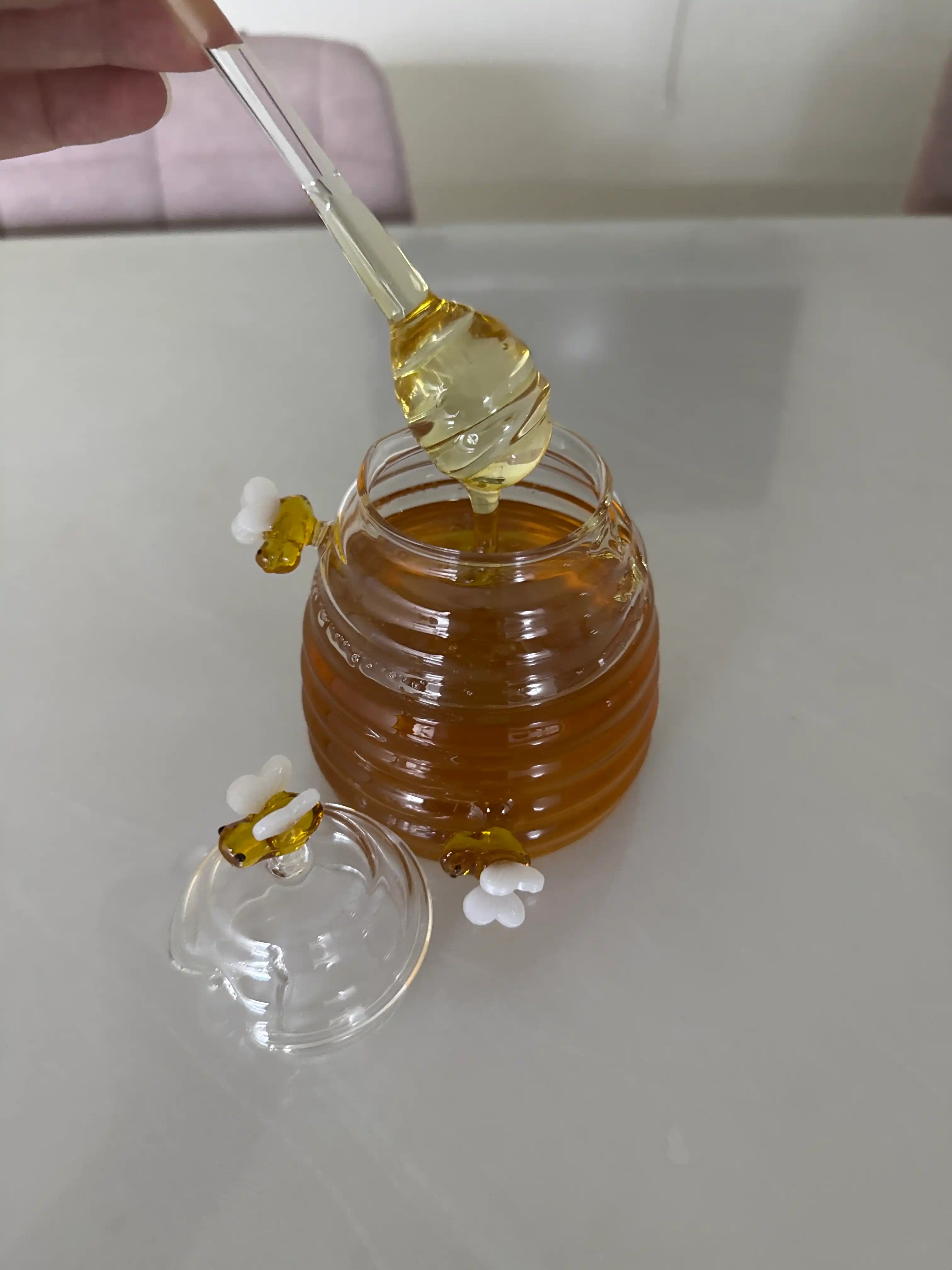 Asal idishi, qoshiqli stakan, 500 ml