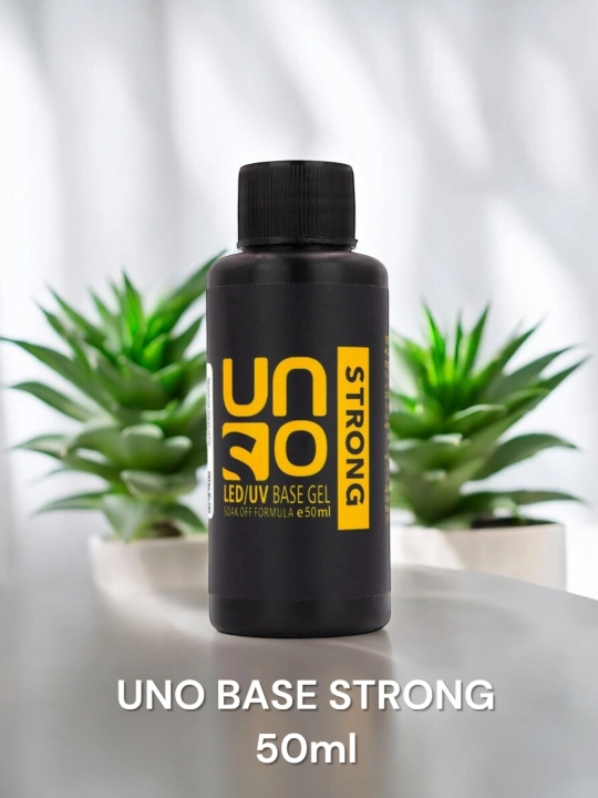 UNO Strong Base 15 ml va 50 ml - mustahkamligi oshirilgan gel-lak uchun asos - 