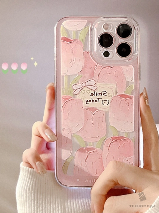 Прозрачный мягкий чехол для iPhone