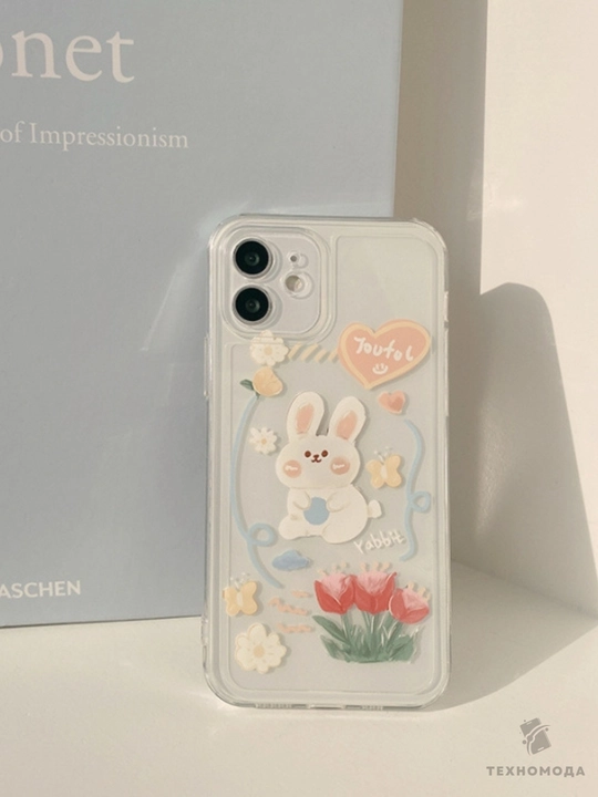 Прозрачный мягкий чехол для iPhone