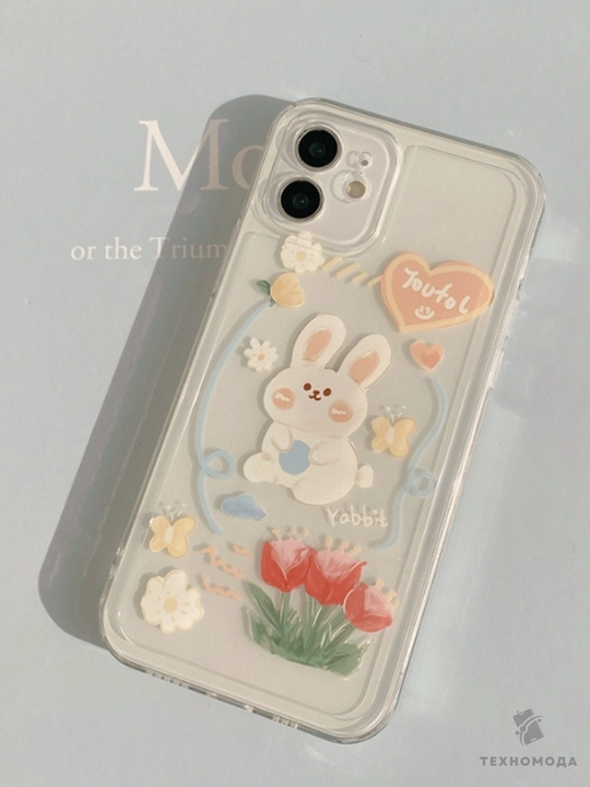 Прозрачный мягкий чехол для iPhone