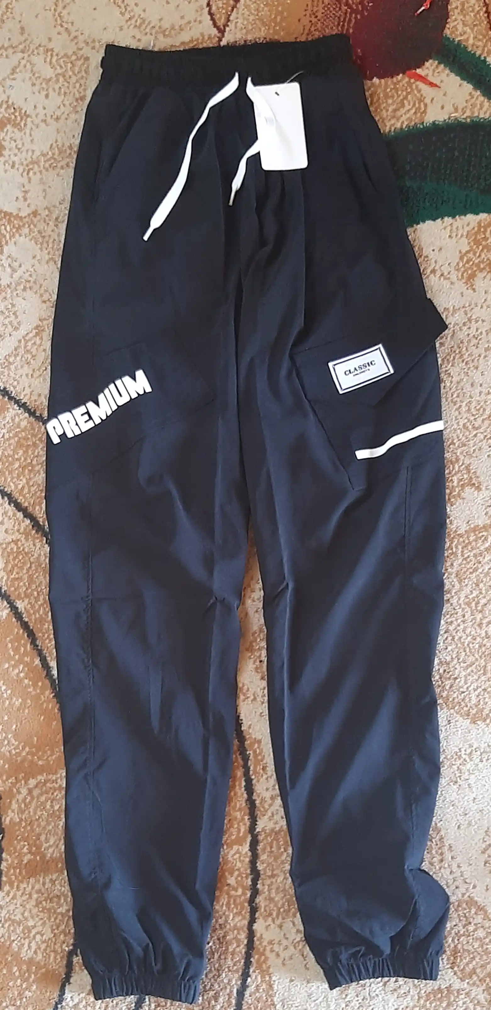 Sport shimi, joggeri, yumshoq, yozgi yengil triko, yon chontakli