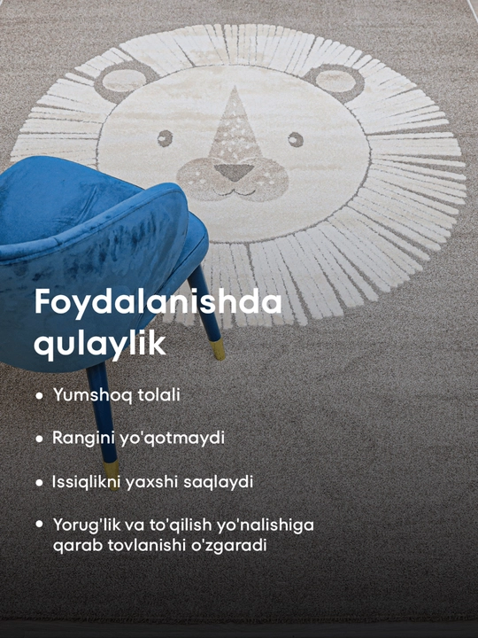 ELIO xonasi uchun SAG gilam, turli o‘lchamlarda - 