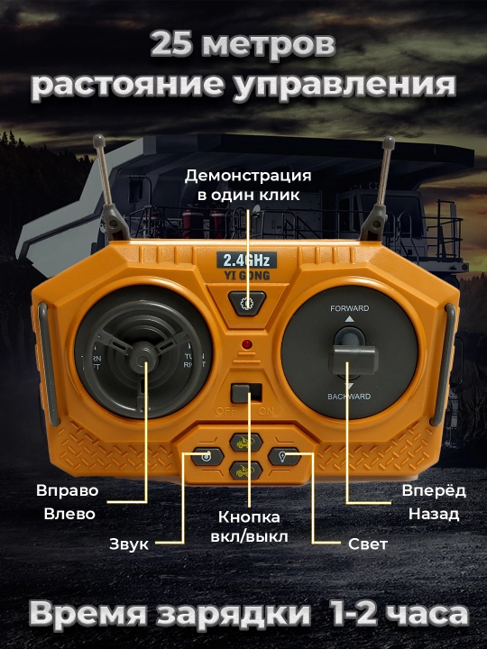 Игрушечная строительная спецтехника на радиоуправлении
