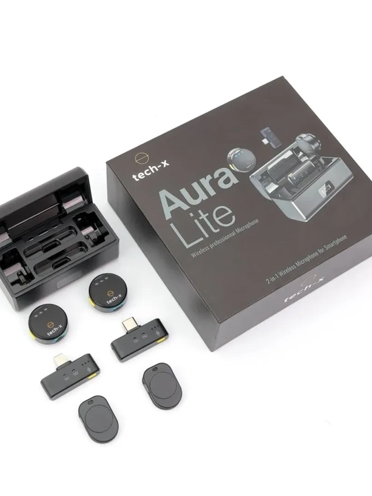Беспроводной микрофон Tech-X Aura Lite 2 приемника iPhone/Android, 360° звук