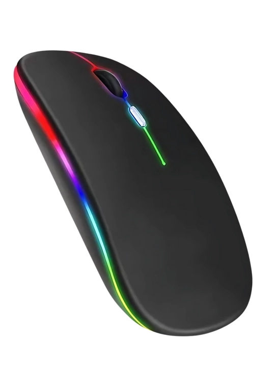 Simsiz sichqoncha, shovqinsiz,quvatlash bilan,Bluetooth USB adapteri va RGB