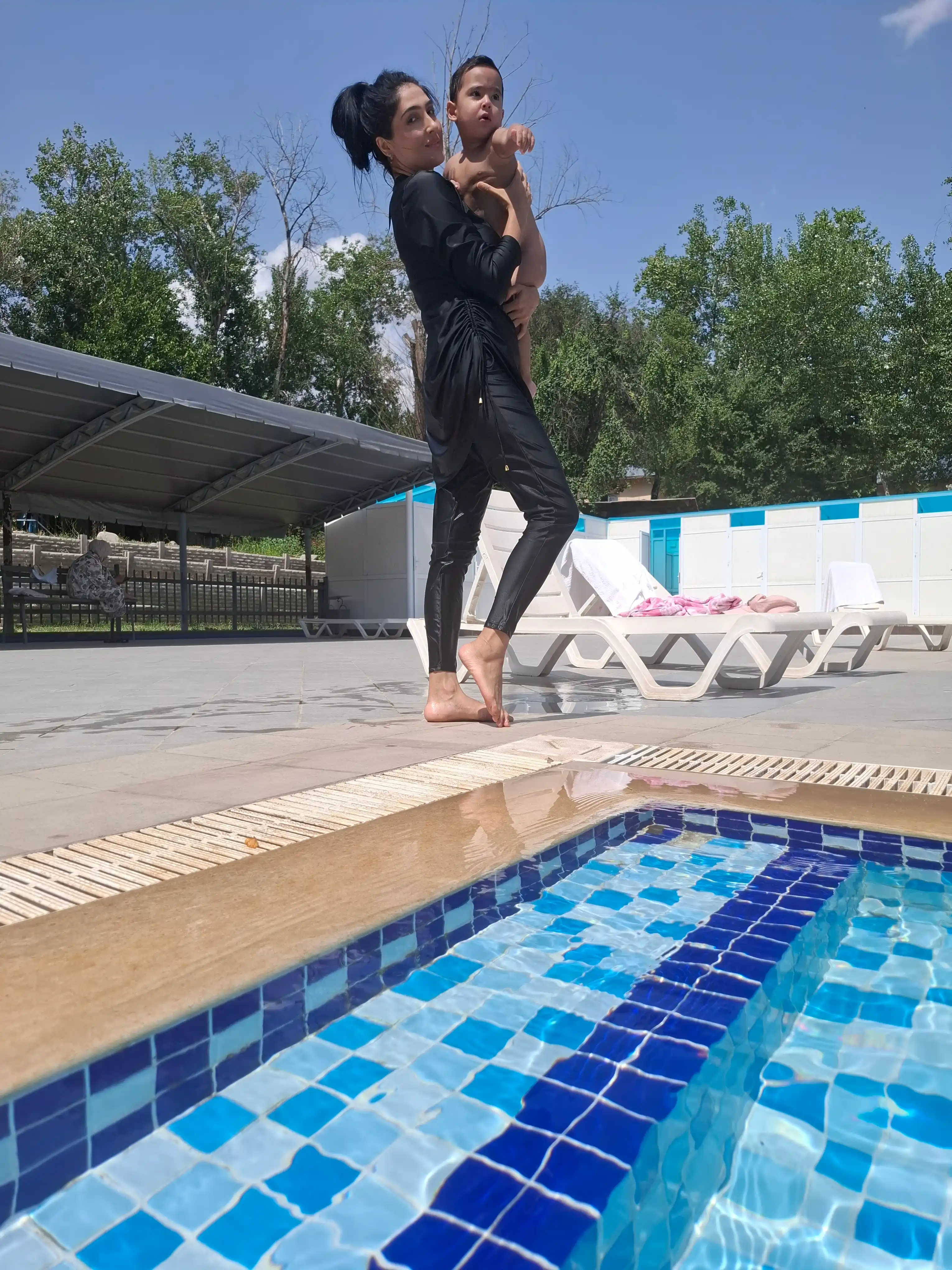 Kupalnik ayollar uchun burkini Kioko, yopiq musulmon kupalnik