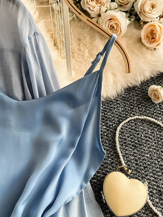 Платье сарафан с рубашкой, женский костюм  — EllyFashion