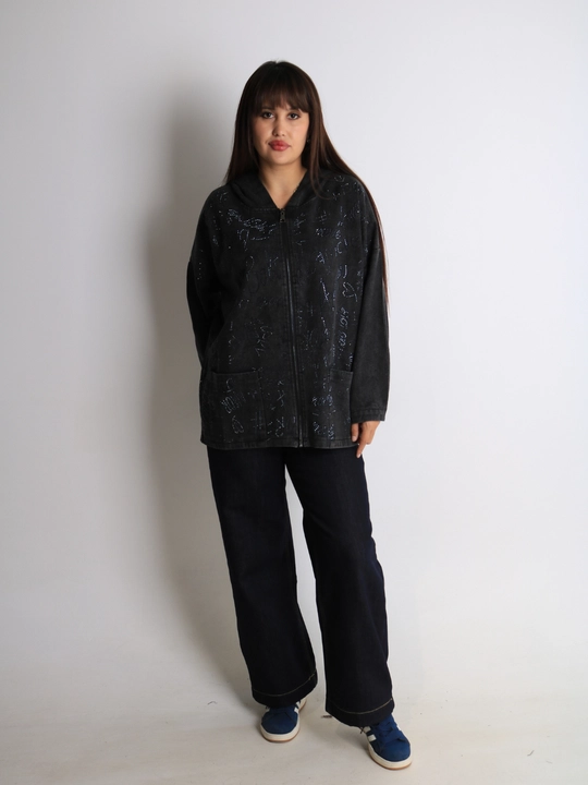 Ayollar jinsiy paxtali oversize sham kurtkasi, XL–XXXL o‘lcham, bahor-kuz