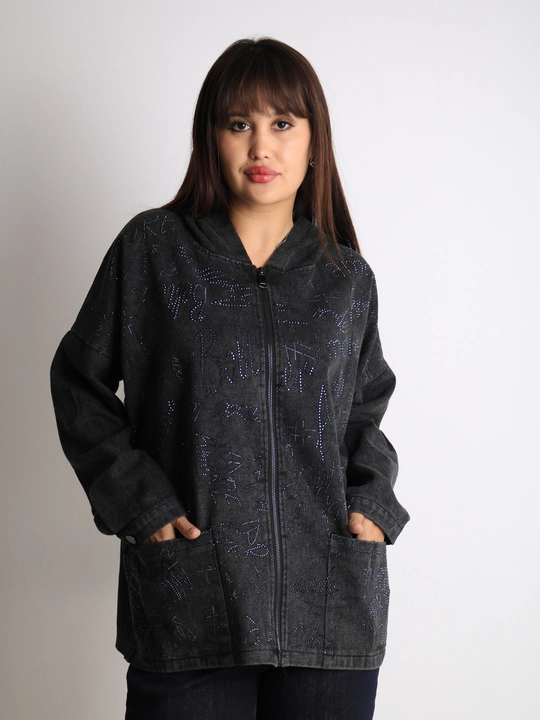 Ayollar jinsiy paxtali oversize sham kurtkasi, XL–XXXL o‘lcham, bahor-kuz