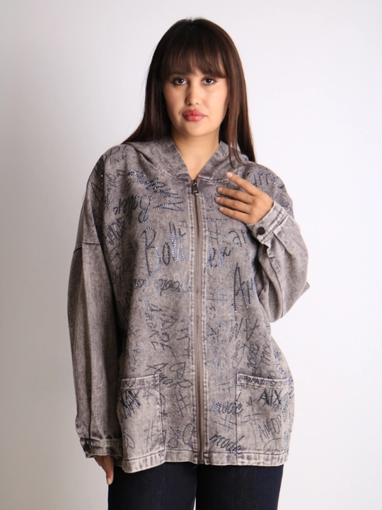 Ayollar jinsiy paxtali oversize sham kurtkasi, XL–XXXL o‘lcham, bahor-kuz