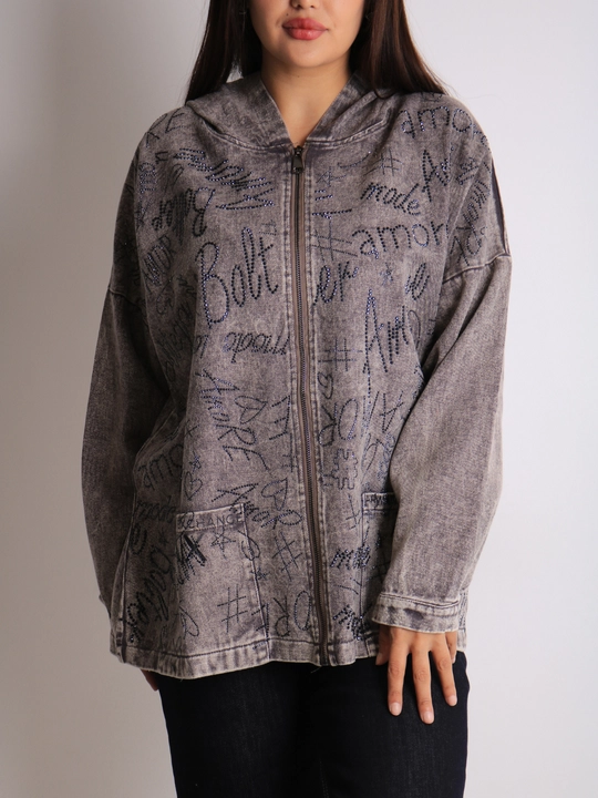 Ayollar jinsiy paxtali oversize sham kurtkasi, XL–XXXL o‘lcham, bahor-kuz